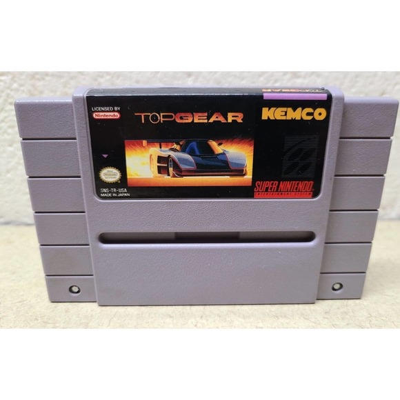 Top Gear Super Nintendo Entertainment System, 1992 Original Video Game SNES - Picture 2 of 6